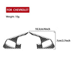 Adesivo per cornice dei pulsanti del volante per Chevrolet Corvette C8, 2 pezzi/set