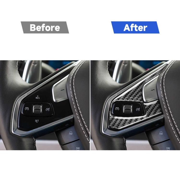 Adesivo per cornice dei pulsanti del volante per Chevrolet Corvette C8, 2 pezzi/set