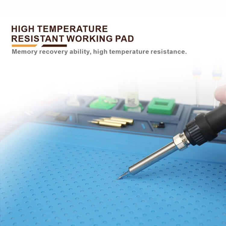 BAKU BA-695 2 in 1 TPR + Silicone Heat Resistant Insulation Mat for Phone Computer Repair, BAKU BA-695