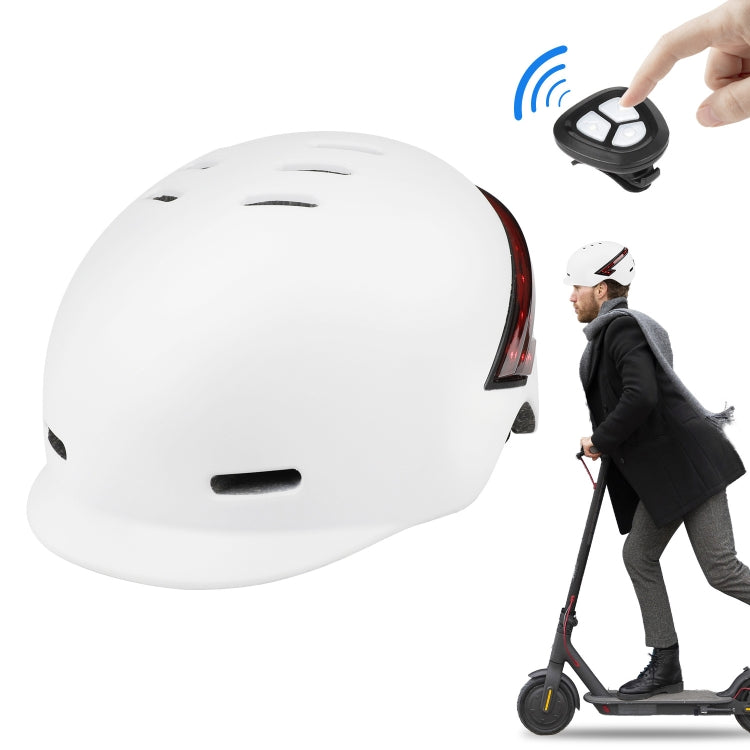 Casco da bicicletta Casco da bicicletta ultraleggero con telecomando spia luminosa, Cycling Helmet (Black), Cycling Helmet (White)