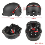 Casco da bicicletta Casco da bicicletta ultraleggero con telecomando spia luminosa, Cycling Helmet (Black), Cycling Helmet (White)