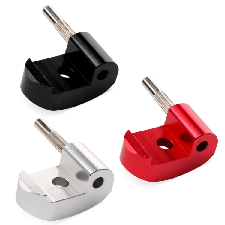 Gancio pieghevole per scooter elettrico in acciaio legato ad alta densità per Xiaomi M365 / Pro,Stile:, Black +1 Dowel, Red +1 Dowel, Silver+1 Dowel, Black+2 Dowel, Red +2 Dowel, Silver+2 Dowel