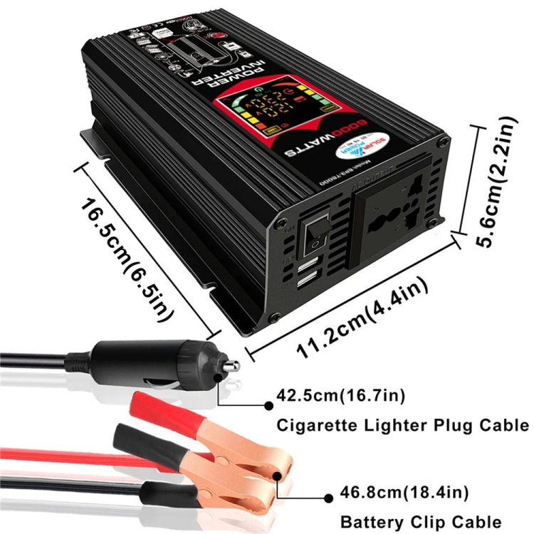Inverter per generatore solare domestico+regolatore 30A+pannello solare 18W 12V, Black 12V To 220V, Black 12V To 110V, Yellow 12V To 220V, Yellow 12V To 110V