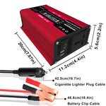 Inverter 300W 12V a 110/220V con regolatore 30A