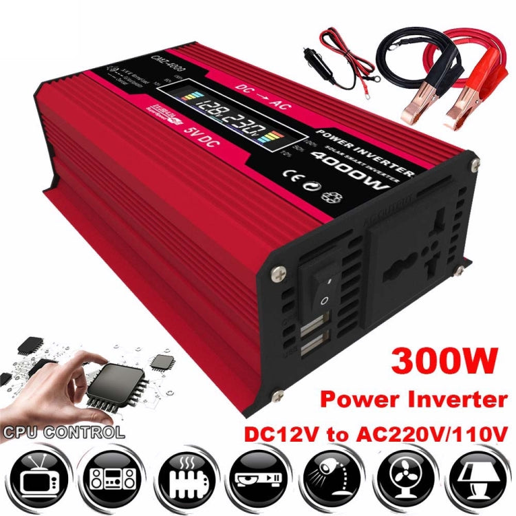 Inverter 300W 12V a 110/220V con regolatore 30A