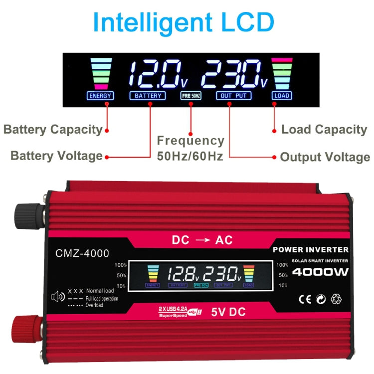 Inverter 300W 12V a 110/220V con regolatore 30A