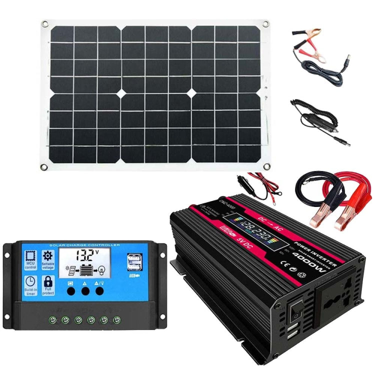 Inverter 300W 12V a 110/220V con regolatore 30A