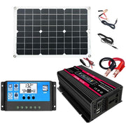 Inverter per sistemi di energia solare+regolatore 30A+pannello solare 18W 18V, Black 12V To 220V, Black 12V To 110V, Red 12V To 220V, Red 12V To 110V