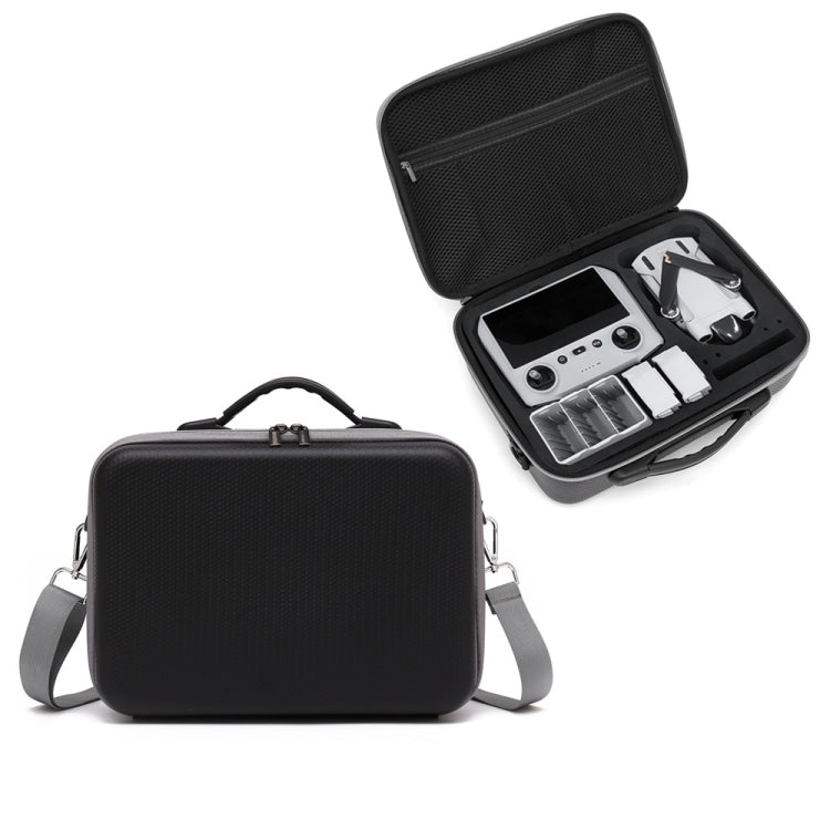 Valigia Zaino Messenger Bag Organizer per DJI MINI 3 PRO, Nylon Black, Pu Diamond Pattern
