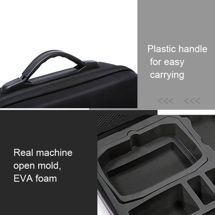 Valigia Zaino Messenger Bag Organizer per DJI MINI 3 PRO, Nylon Black, Pu Diamond Pattern