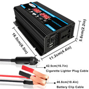 Solar Power System Inverter 30A Controller + pannello solare 18W 12V, specifica:, Black 12V To 110V, Black 12V To 220V, Yellow 12V To 110V, Yellow 12V To 220V
