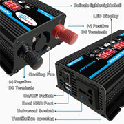 Solar Power System Inverter 30A Controller + pannello solare 18W 12V, specifica:, Black 12V To 110V, Black 12V To 220V, Yellow 12V To 110V, Yellow 12V To 220V