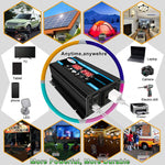 Inverter 300W 12V a 110/220V con controller 30A e pannello 18W