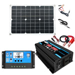 Inverter 300W 12V a 110/220V con controller 30A e pannello 18W
