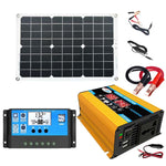 Inverter 300W 12V a 110/220V con controller 30A e pannello 18W