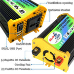 Inverter per generatore solare domestico+regolatore 30A+pannello solare 18W 12V, specifica:, Black 12V To 220V, Black 12V To 110V, Yellow 12V To 220V, Yellow 12V To 110V