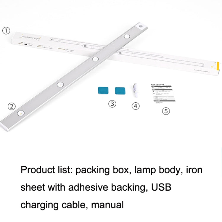 Barra luminosa con sensore per corpo umano Smart LED ultrasottile, lunghezza:, 20cm, 30cm, 40cm