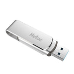Netac U388 USB 3.0 ad alta velocità con disco rotante per computer da auto in metallo, 16GB, 32GB, 64GB, 128GB