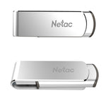 Netac U388 USB 3.0 ad alta velocità con disco rotante per computer da auto in metallo, 16GB, 32GB, 64GB, 128GB