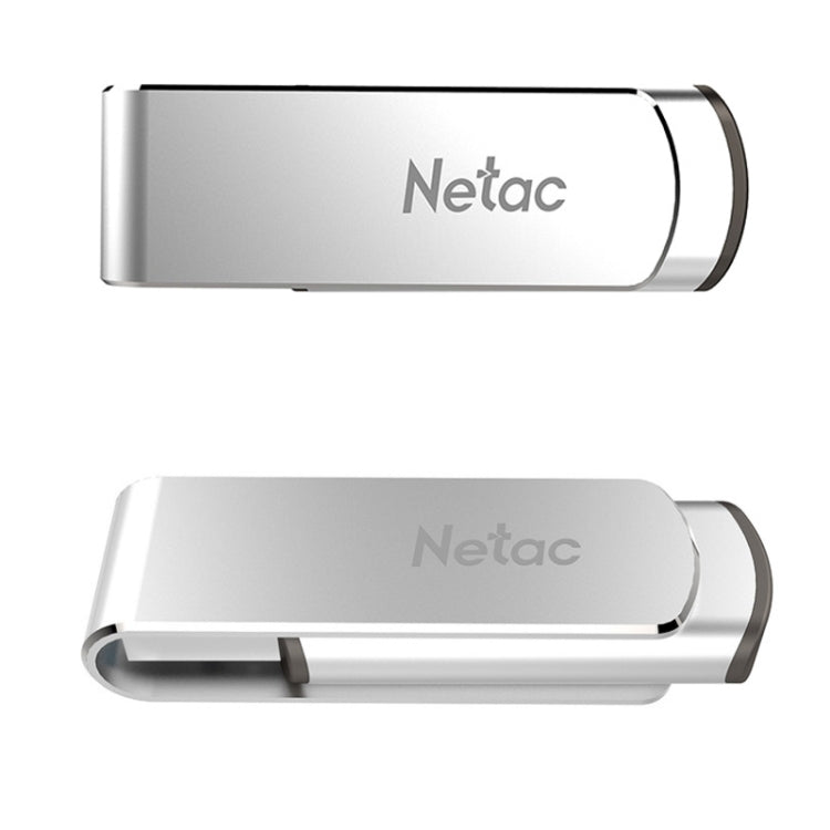 Netac U388 USB 3.0 ad alta velocità con disco rotante per computer da auto in metallo, 16GB, 32GB, 64GB, 128GB