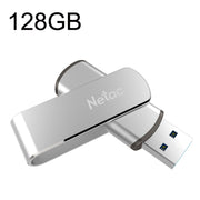 Netac U388 USB 3.0 ad alta velocità con disco rotante per computer da auto in metallo, 16GB, 32GB, 64GB, 128GB