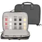 Borsa portaoggetti per cavo dati portatile con cinturino a doppio strato, Double-Layer Black, Double-Layer Grey