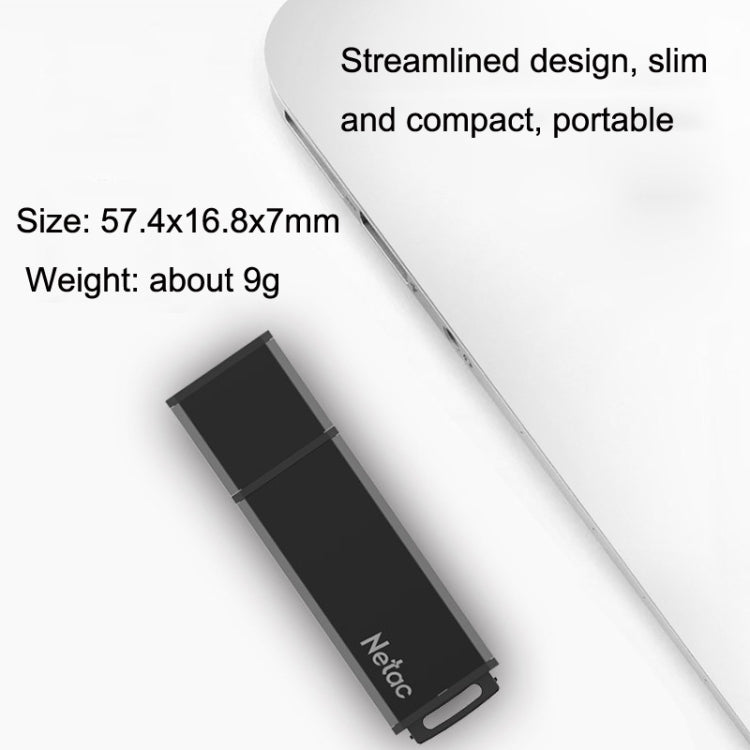 Netac U351 Mini chiavette USB ad alta velocità in metallo, 16GB, 32GB, 64GB, 128GB