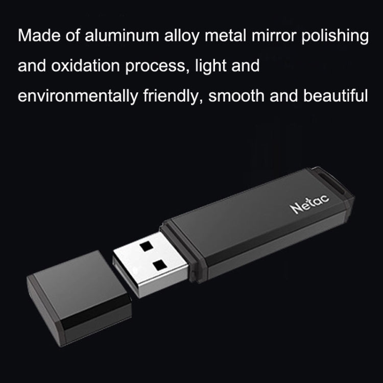 Netac U351 Mini chiavette USB ad alta velocità in metallo, 16GB, 32GB, 64GB, 128GB