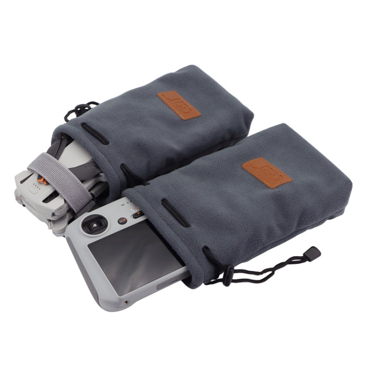 CQT Borsa di stoccaggio Borsa di flanella spessa per DJI Mini 3 Pro,Specifica:, 1 PC Bag, 2 PCS Bag, 2 PCS Bag+Paddle Tie Band