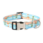 2 pezzi collare con motivo stampato in cotone poliestere stile etnico per animali domestici, dimensioni:, XL: 2.5x43-71cm
