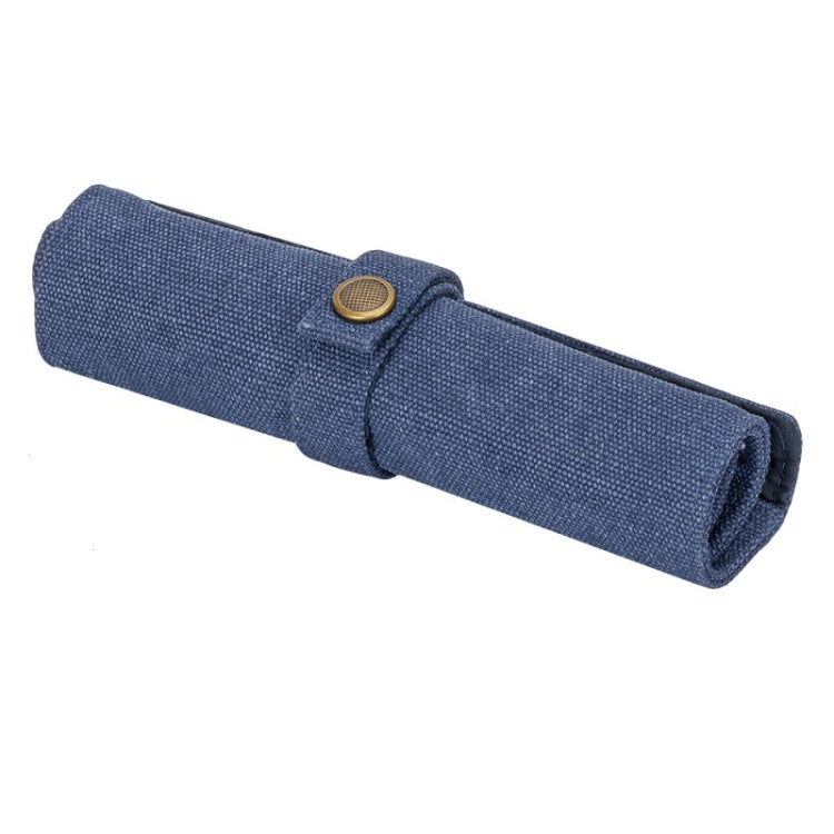 Custodia portatile per orologio e cinturino in tela di nylon, Blue, Black, Grey, Orange, Khaki