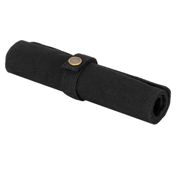 Custodia portatile per orologio e cinturino in tela di nylon, Blue, Black, Grey, Orange, Khaki