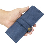 Custodia portatile per orologio e cinturino in tela di nylon, Blue, Black, Grey, Orange, Khaki