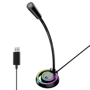 Microfono da tavolo USB con illuminazione RGB per PC