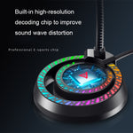 Microfono da tavolo USB con illuminazione RGB per PC