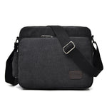 Borsa a spalla singola versatile in tela vintage da uomo RuYiHuang, Khaki, Black, Brown