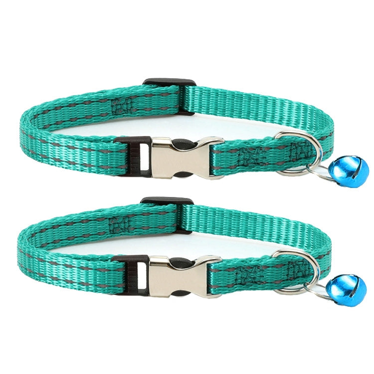 Collare per gatti in nylon riflettente con campanello