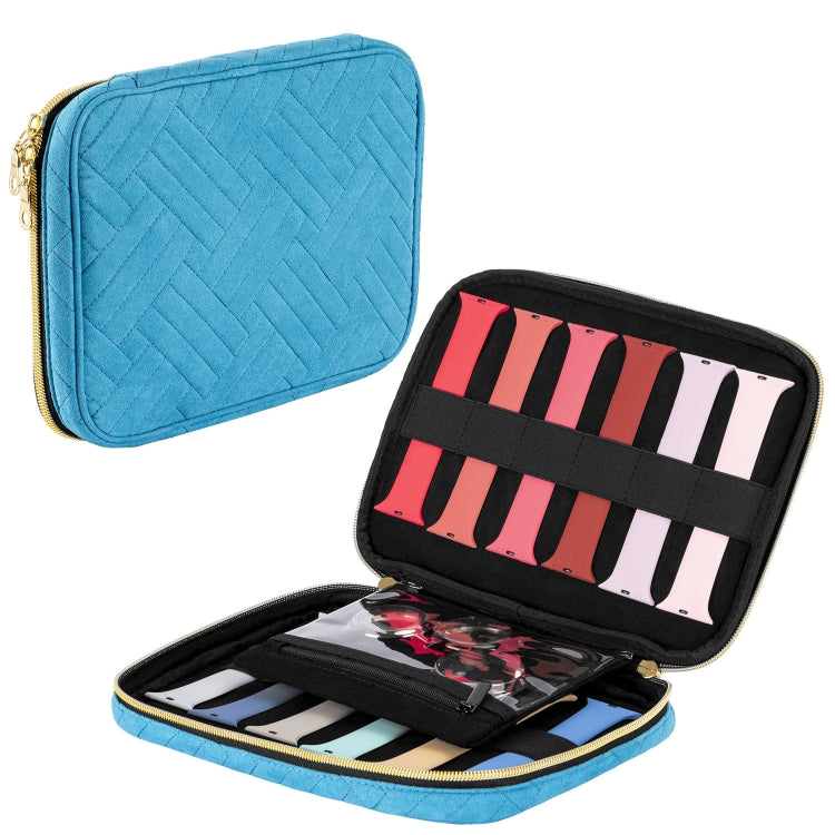 Custodia per accessori per orologi con cinturino in velluto, Blue S, Black S, Pink S, Blue M, Black M, Pink M, Blue L, Black L, Pink L