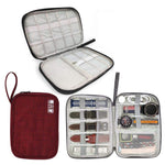 Borsa da viaggio per cavi dati con cinturino portatile, Red, Purple, Grey, Navy Blue, Black