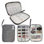 Borsa da viaggio per cavi dati con cinturino portatile, Red, Purple, Grey, Navy Blue, Black