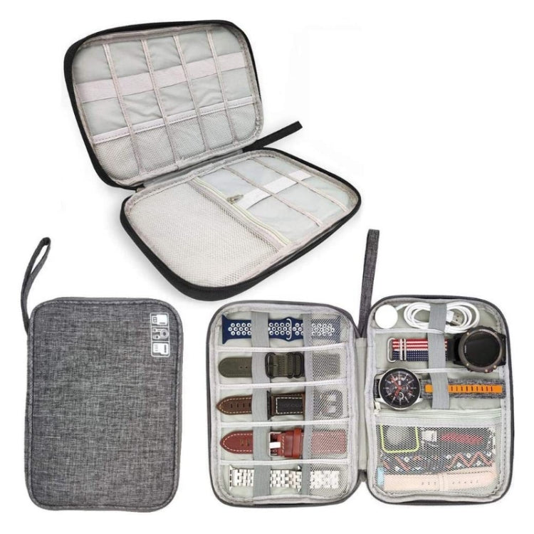 Borsa da viaggio per cavi dati con cinturino portatile, Red, Purple, Grey, Navy Blue, Black