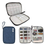 Borsa da viaggio per cavi dati con cinturino portatile, Red, Purple, Grey, Navy Blue, Black