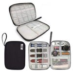 Borsa da viaggio per cavi dati con cinturino portatile, Red, Purple, Grey, Navy Blue, Black