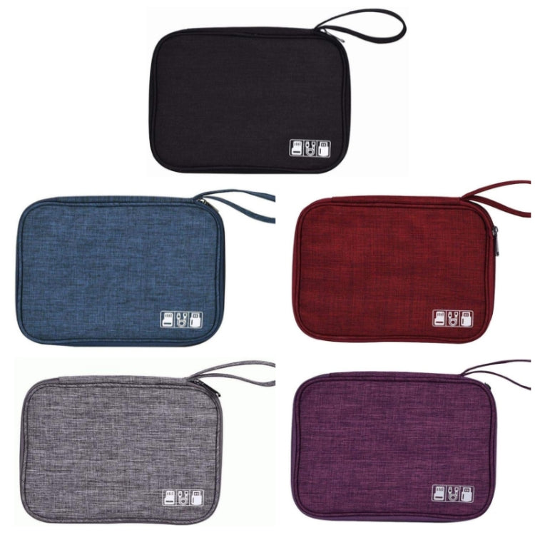 Borsa da viaggio per cavi dati con cinturino portatile, Red, Purple, Grey, Navy Blue, Black