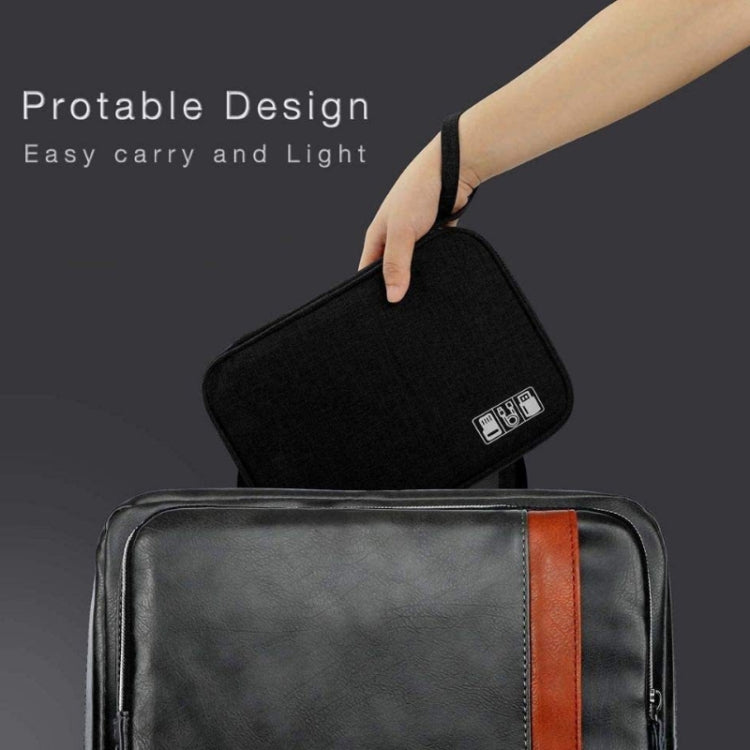 Borsa da viaggio per cavi dati con cinturino portatile, Red, Purple, Grey, Navy Blue, Black