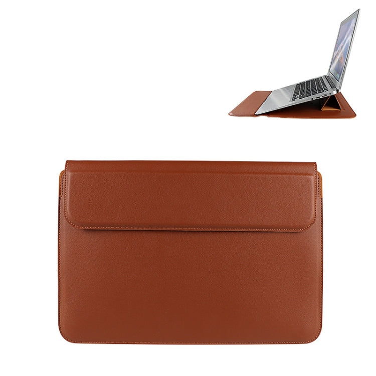 Borsa per laptop in pelle PU08DZ con funzione di supporto, 13.3 inches, 14.1-15.4 inches