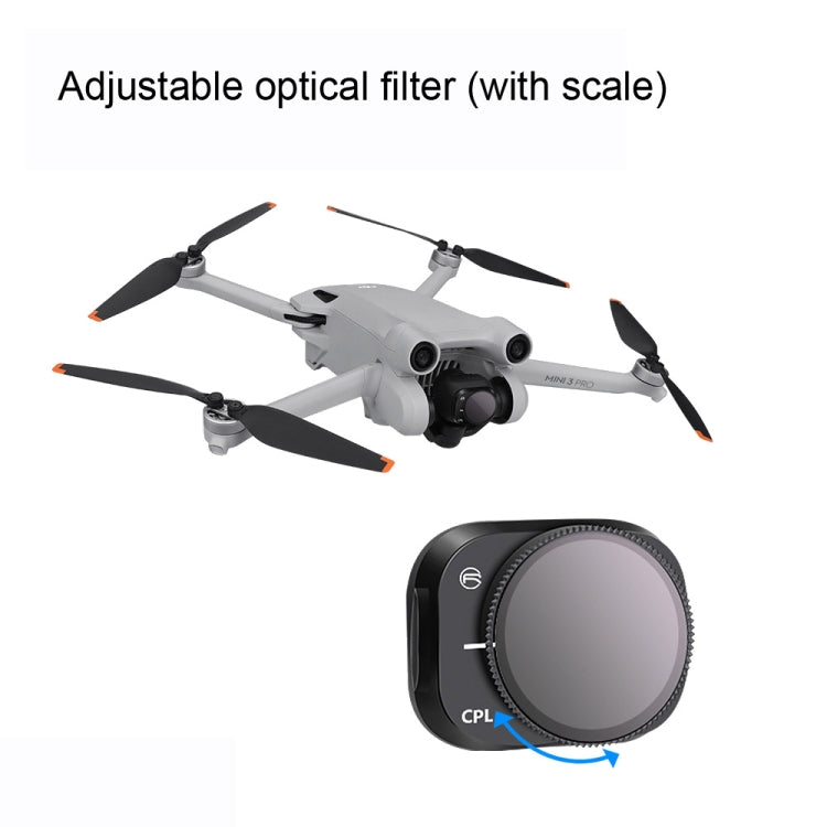 RCSTQ Accessori per filtri regolabili in lega di alluminio per DJI Mini 3 Pro, stile:, UV, CPL, ND8, ND16, ND32, ND64, 4 In 1 Set, 6 In 1 Set