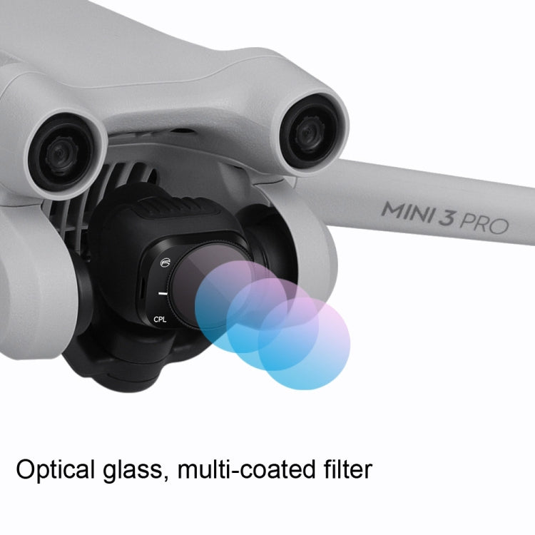 RCSTQ Accessori per filtri regolabili in lega di alluminio per DJI Mini 3 Pro, stile:, UV, CPL, ND8, ND16, ND32, ND64, 4 In 1 Set, 6 In 1 Set