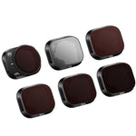 RCSTQ Accessori per filtri regolabili in lega di alluminio per DJI Mini 3 Pro, stile:, UV, CPL, ND8, ND16, ND32, ND64, 4 In 1 Set, 6 In 1 Set