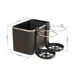 Scatola di carta per auto Scatola per braccioli appesa Scatola portabicchieri, Black Double Cup, Beige Double Cup